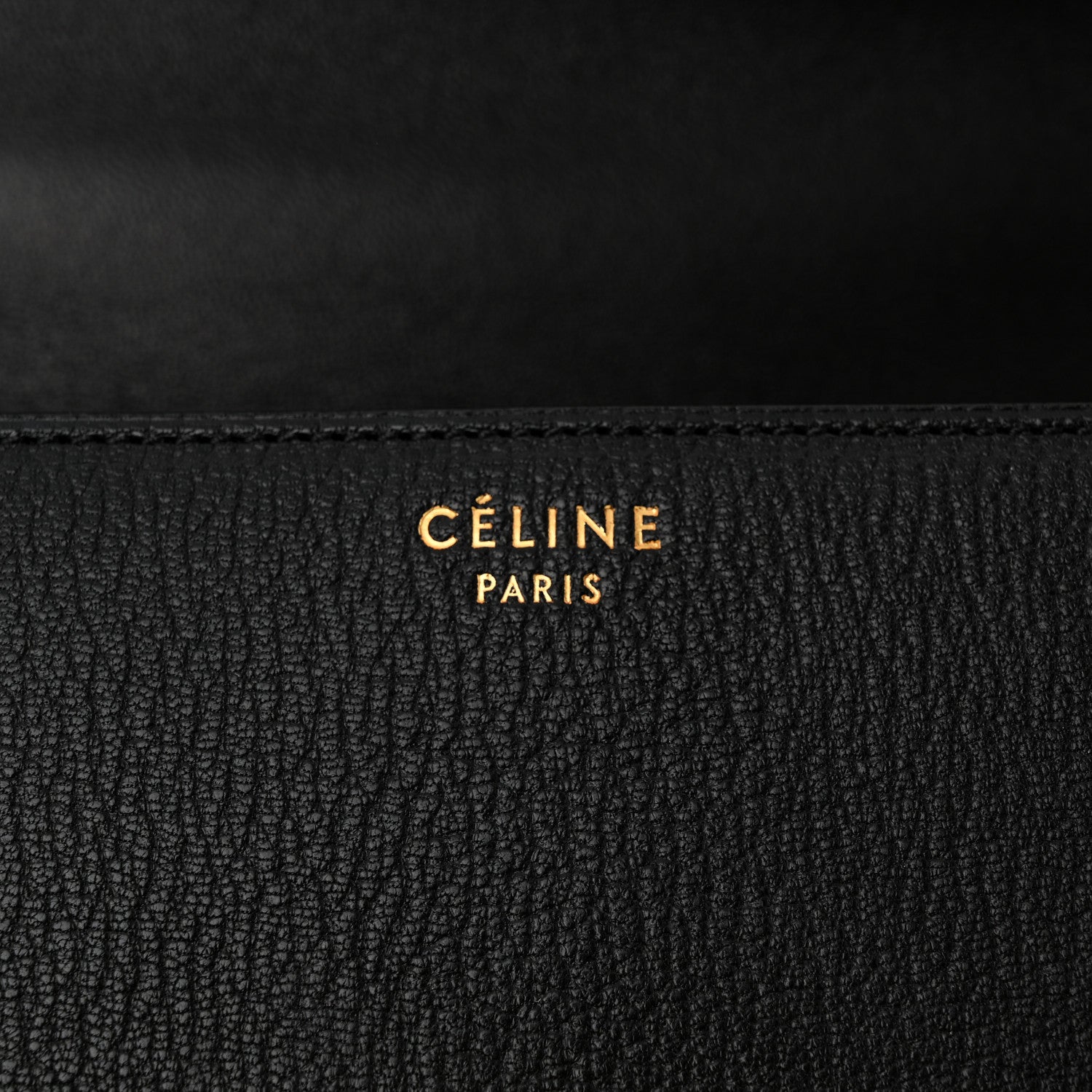 Celine Goatskin Medium Classic Box Flap Bag Black 6 of 12