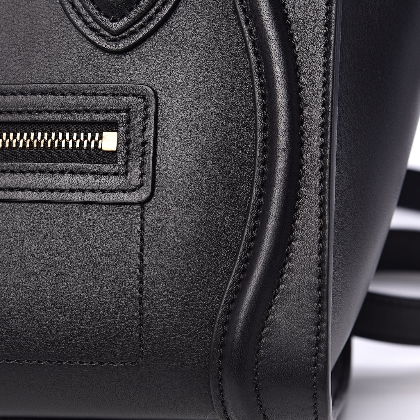 Smooth Calfskin Nano Luggage Black