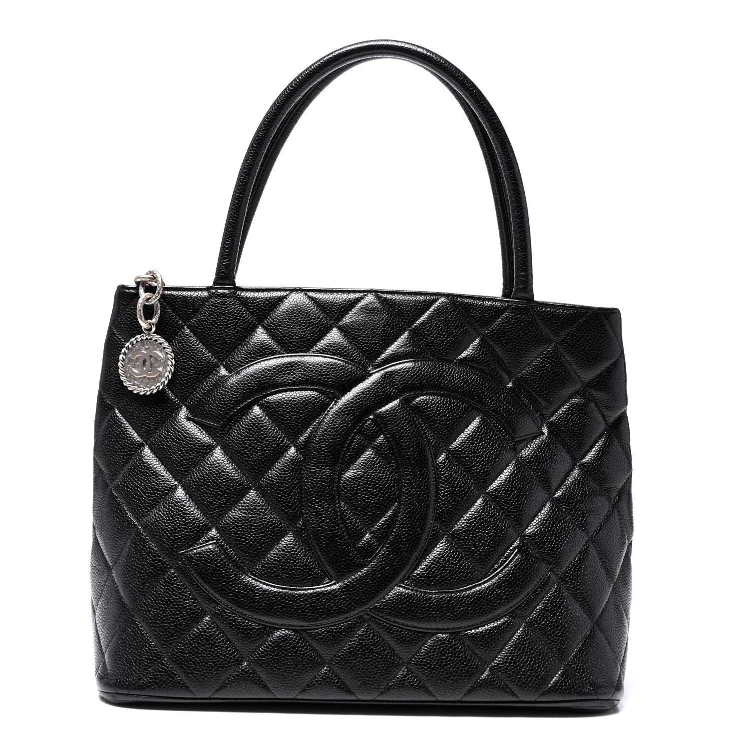 Chanel Caviar Quilted Medallion Tote Black 1 of 15