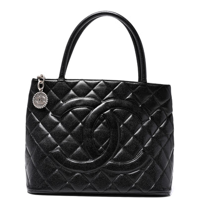 Chanel Caviar Quilted Medallion Tote Black 1 of 15