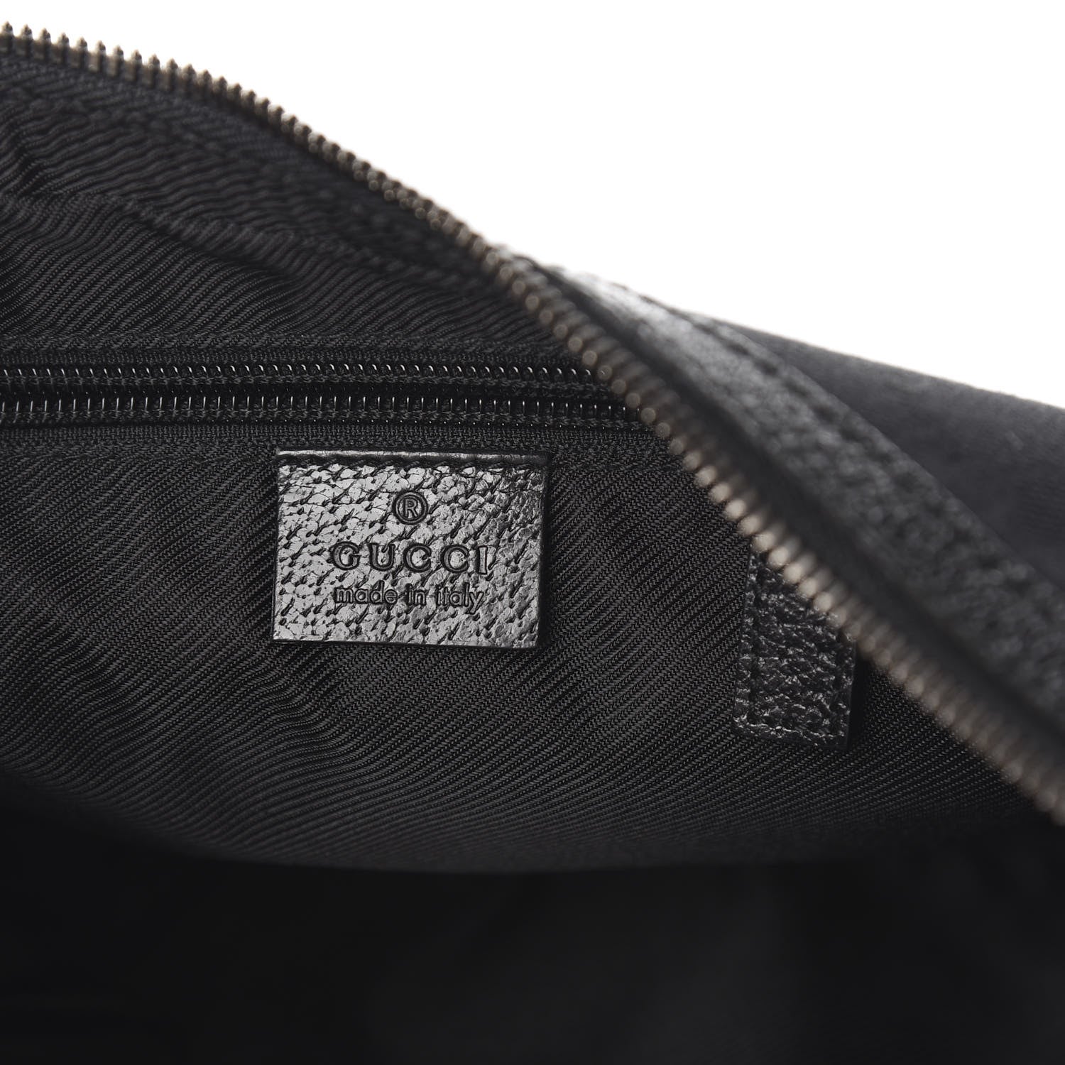 Gucci Monogram Medium Half Moon Hobo Black 7 of 10
