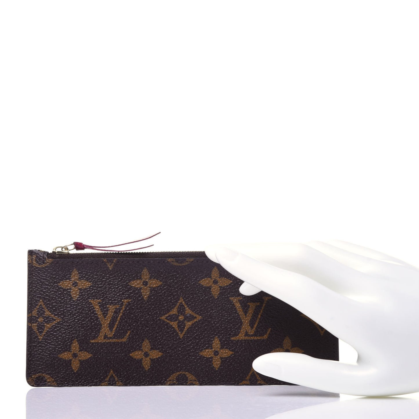 Monogram Josephine Wallet Zippered Insert Fuchsia