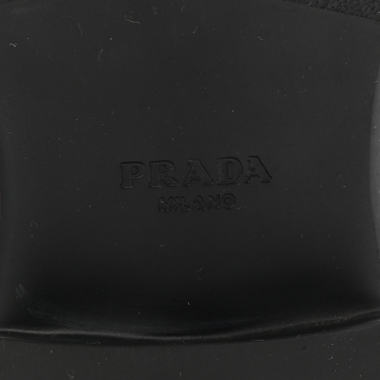 Prada Spazzolato Metal Triangle Logo 50mm Loafers 38 Black 7 of 9