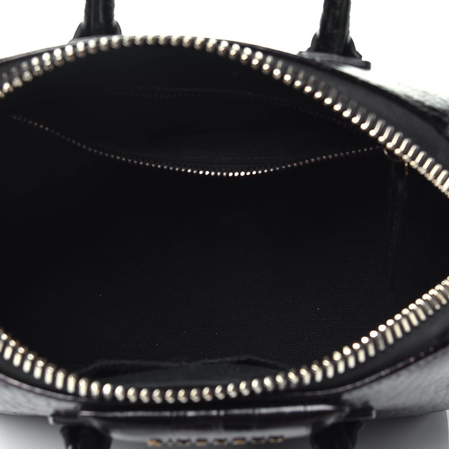 Givenchy Calfskin Crocodile Embossed Mini Antigona Black 6 of 10