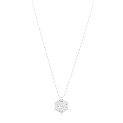 Roberto Coin PARKER & WEST BY FASHIONPHILE 18K White Gold Diamond .78ctw Halo Pendant Necklace 1 of 5