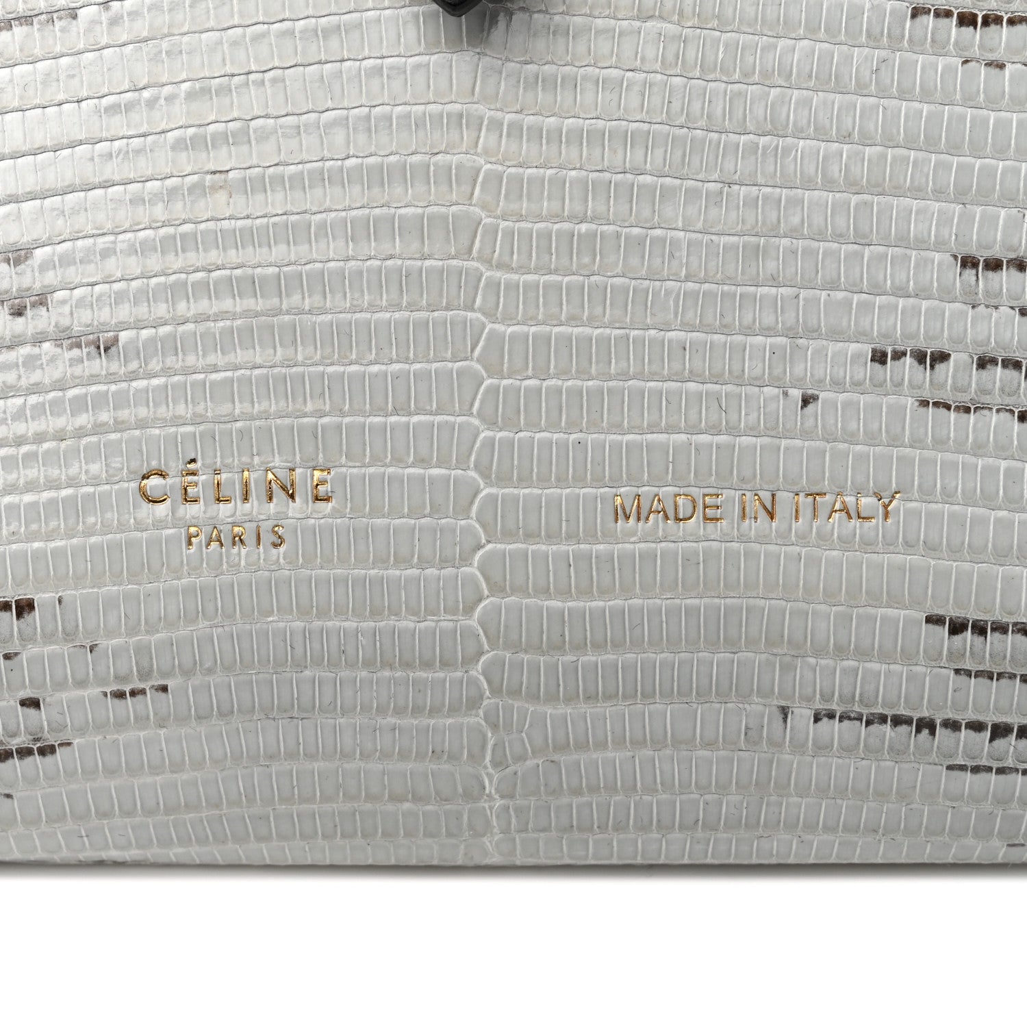 Celine Lizard Calfskin Large Multifunction Strap Wallet Natural 6 of 10