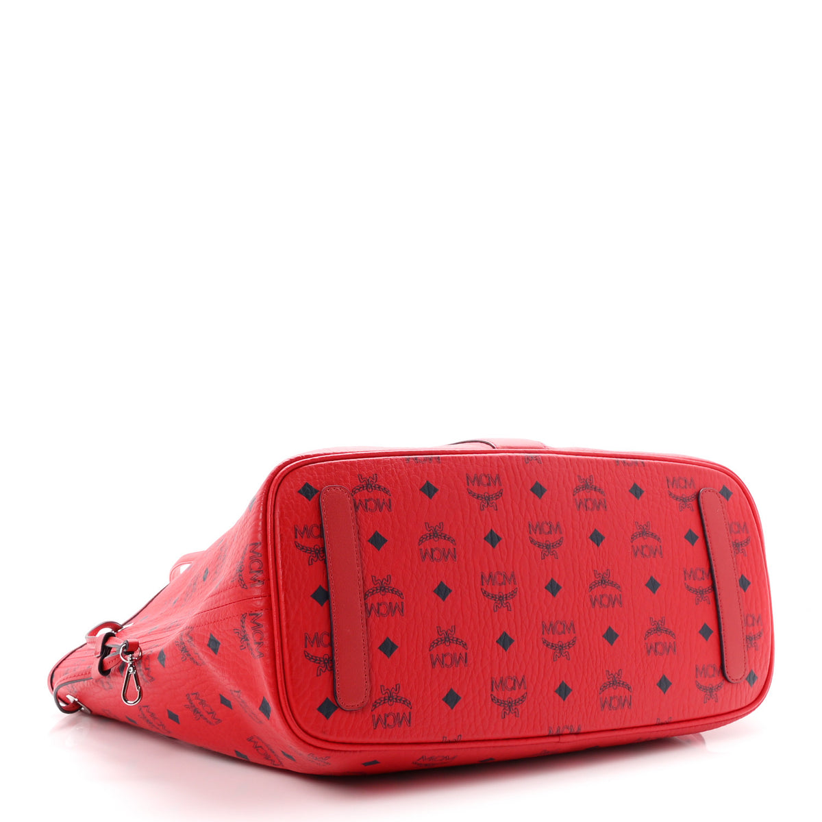 Visetos Medium Liz Reversible Shopper Tote Ruby Red