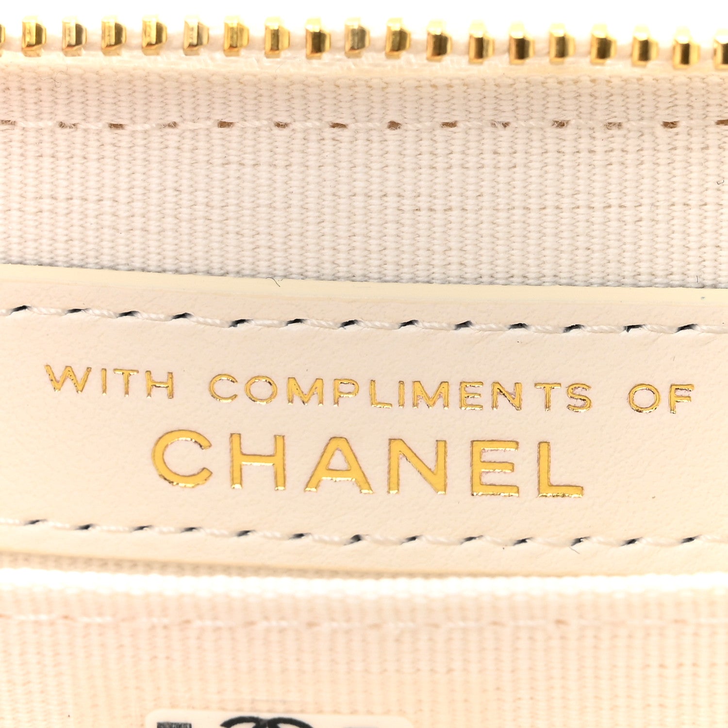 Chanel Tweed Quilted Bow Flap Card Holder On Chain White 6 of 11