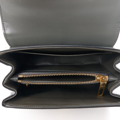 Celine Satinated Calfskin Mini 16 Top Handle Bag Grey 5 of 13