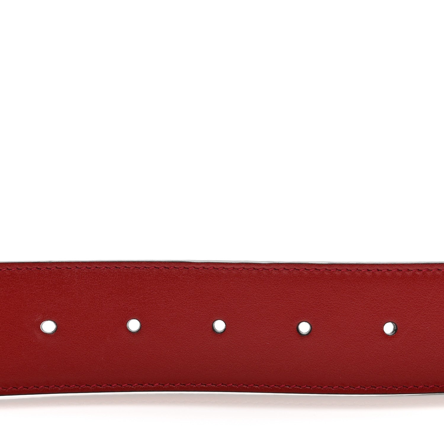 Gucci Plutone Calfskin Double G 40mm Belt 75 30 Rosso 5 of 5