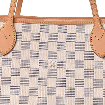Louis Vuitton Damier Azur Neo Neverfull MM Rose Ballerine 15 of 15