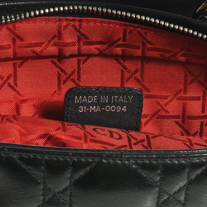 Christian Dior Lambskin Cannage Large Lady Dior Black 7 of 7