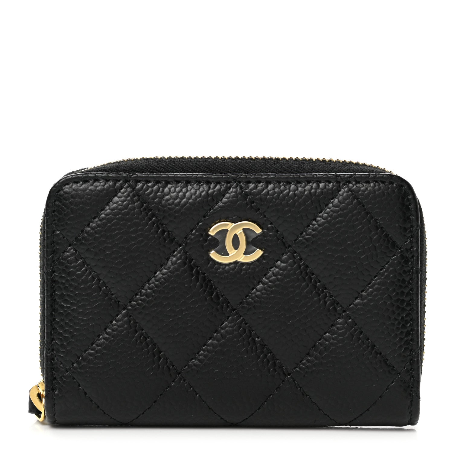 Chanel Caviar Quilted Classic Zipped Coin Purse Black 1 of 8