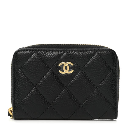 Chanel Caviar Quilted Classic Zipped Coin Purse Black 1 of 8