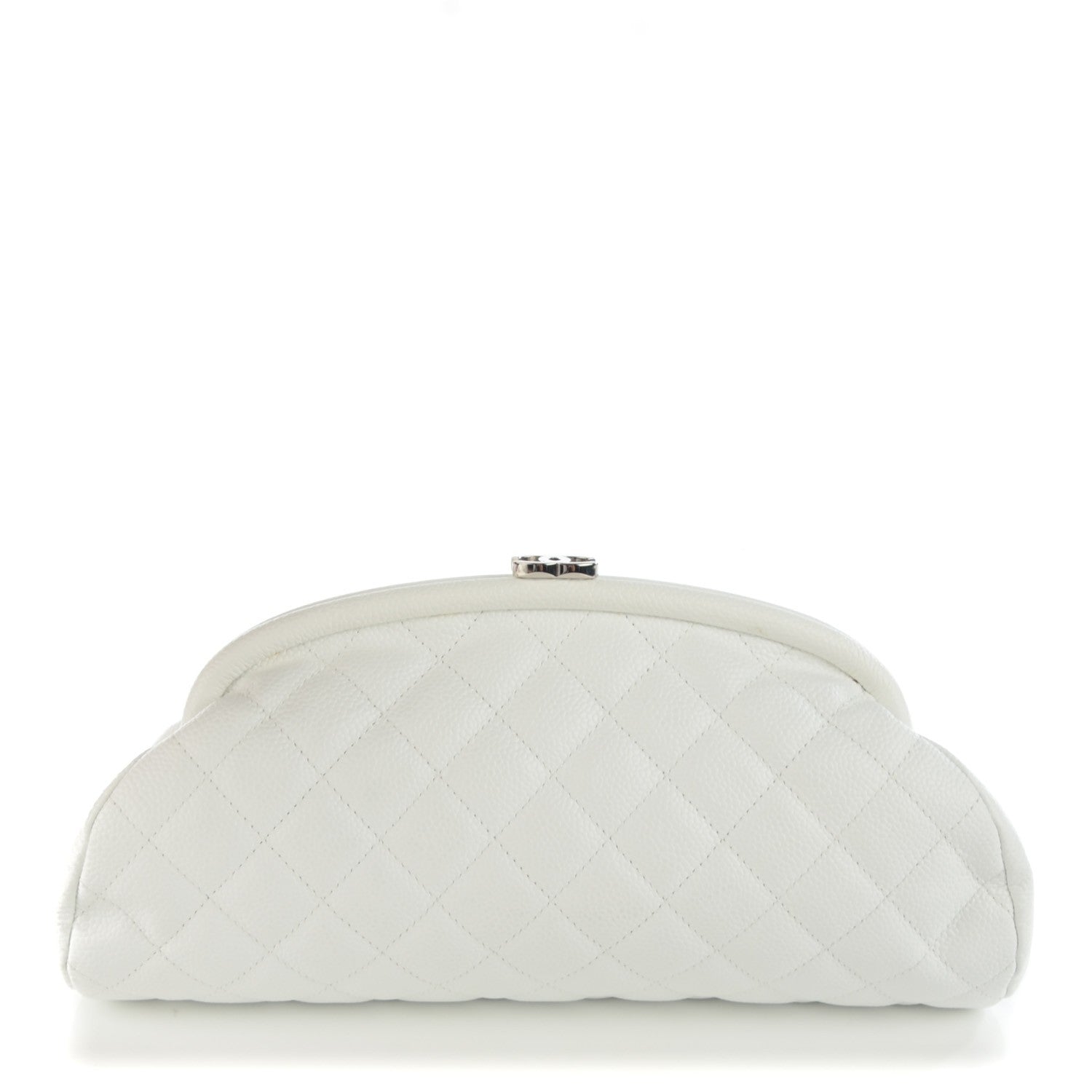 Chanel Caviar Quilted Timeless Clutch White 1 of 7