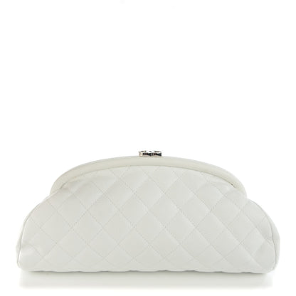 Chanel Caviar Quilted Timeless Clutch White 1 of 7