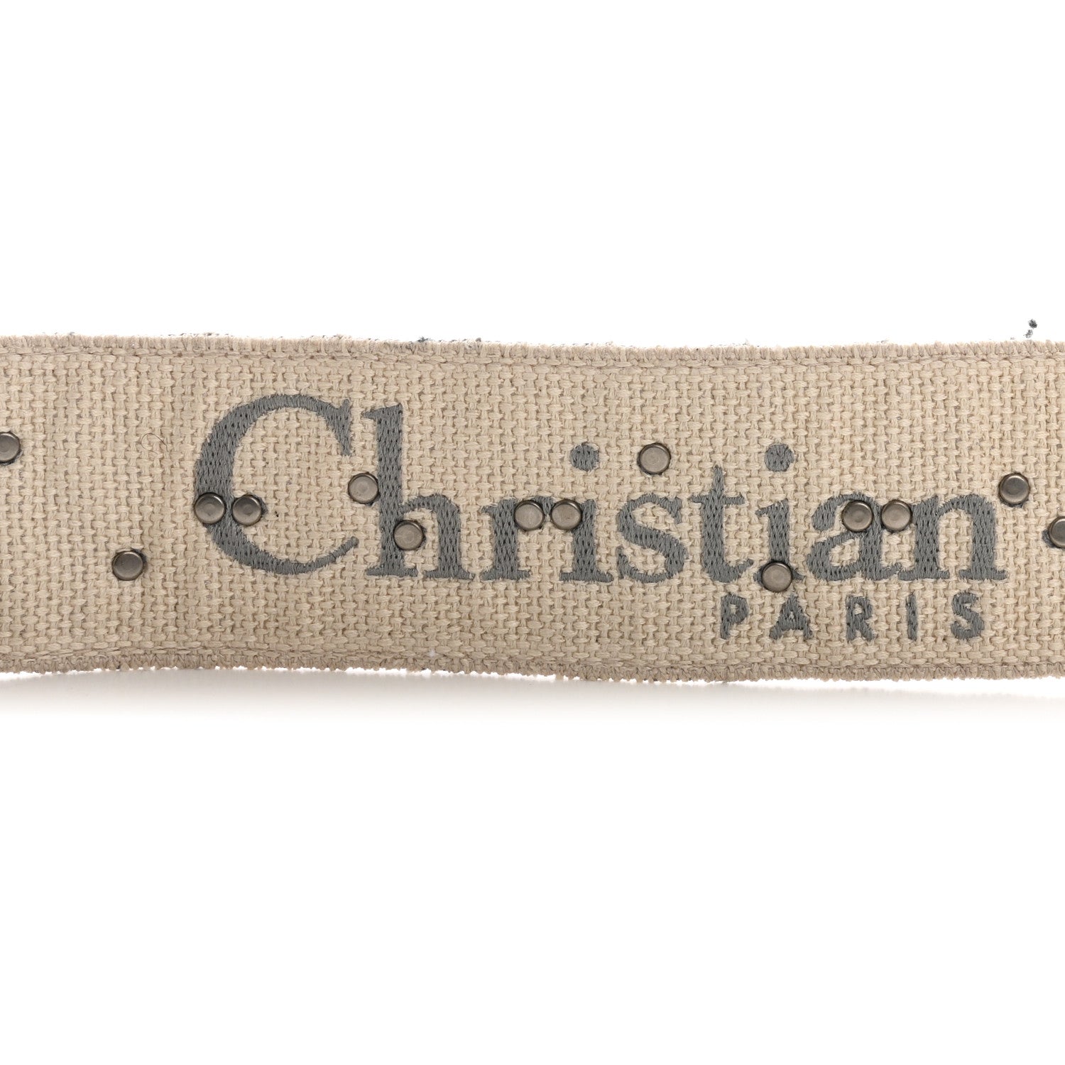 Christian Dior Oblique Studded Shoulder Strap Gris Multicolor 4 of 8