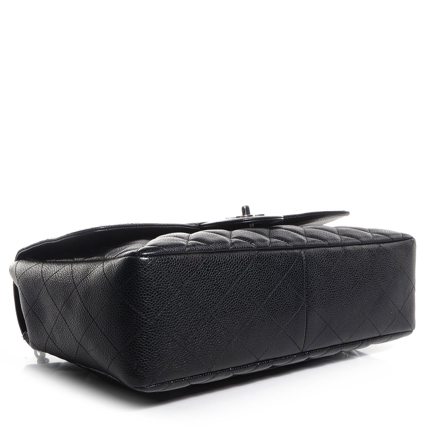 Caviar Jumbo Single Flap Black