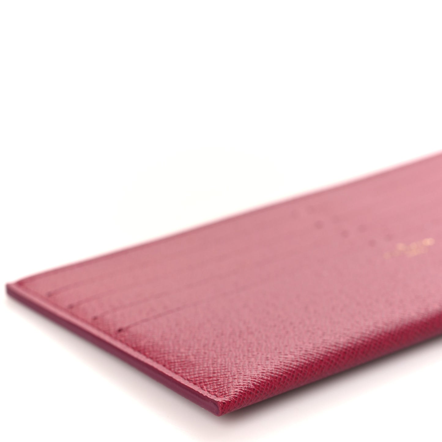 Calfskin Felicie Card Holder Insert Fuchsia