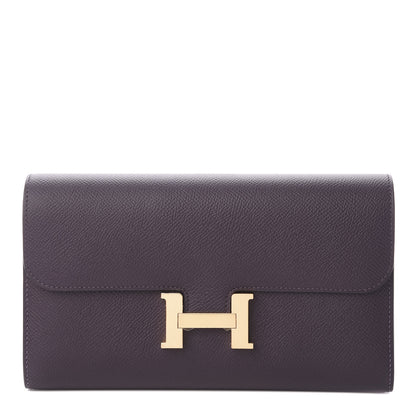 Hermes Epsom Constance Long Wallet Raisin 1 of 8