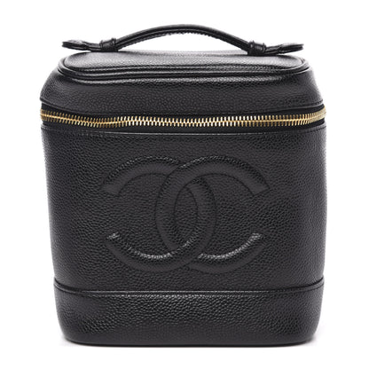 Chanel Caviar Vanity Cosmetic Case Black 1 of 11