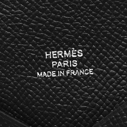 Hermes Epsom Calvi Card Case Black 8 of 13