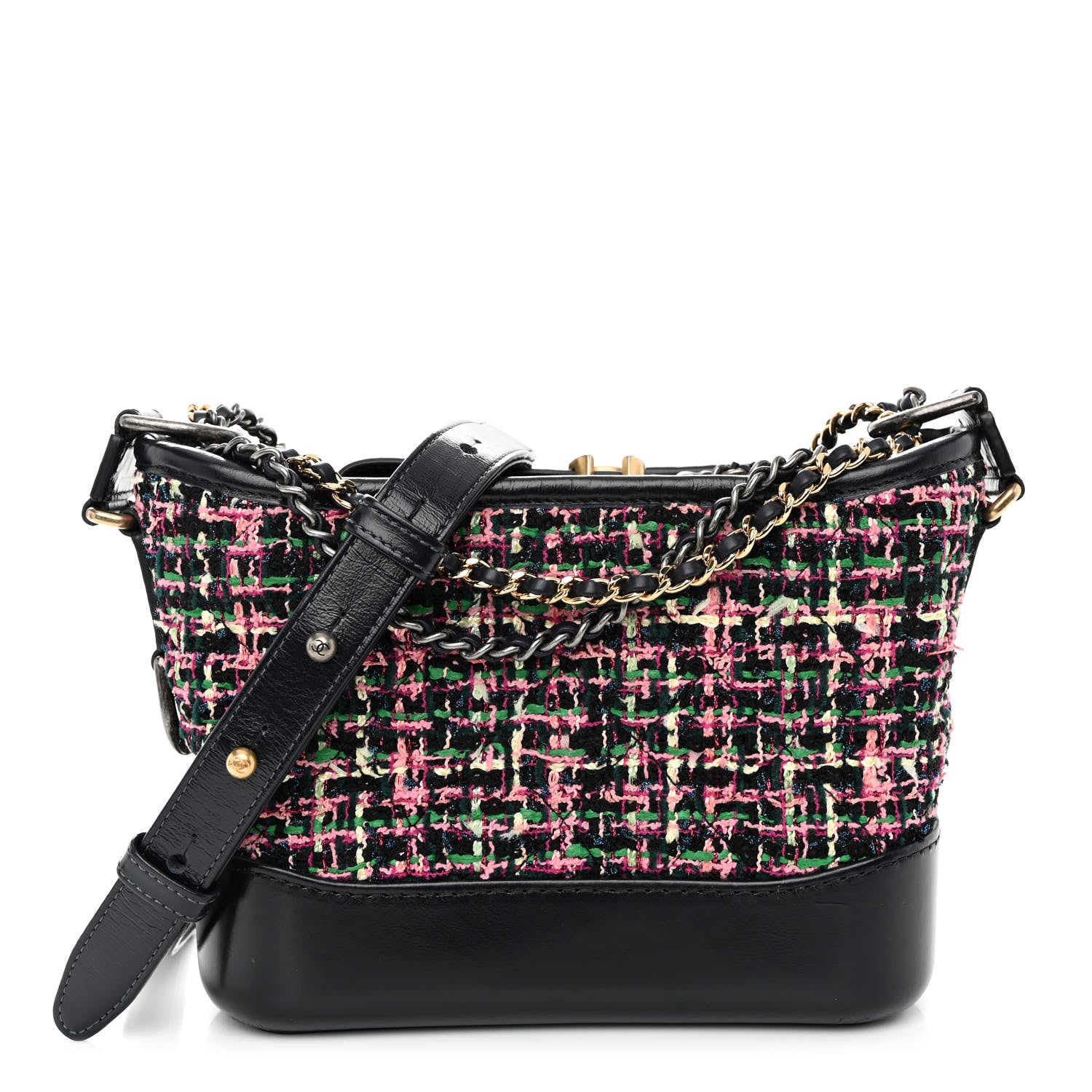 Chanel Tweed Calfskin Small Gabrielle Hobo Multi 1 of 9