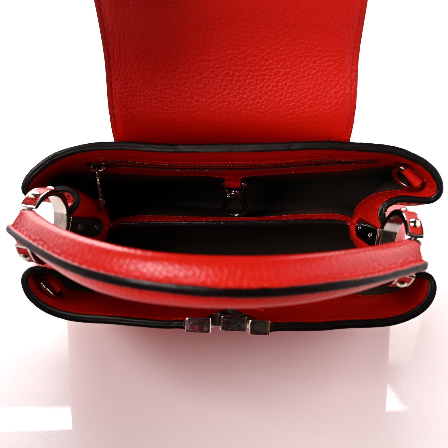 Louis Vuitton Taurillon Capucines BB Coquelicot 4 of 10