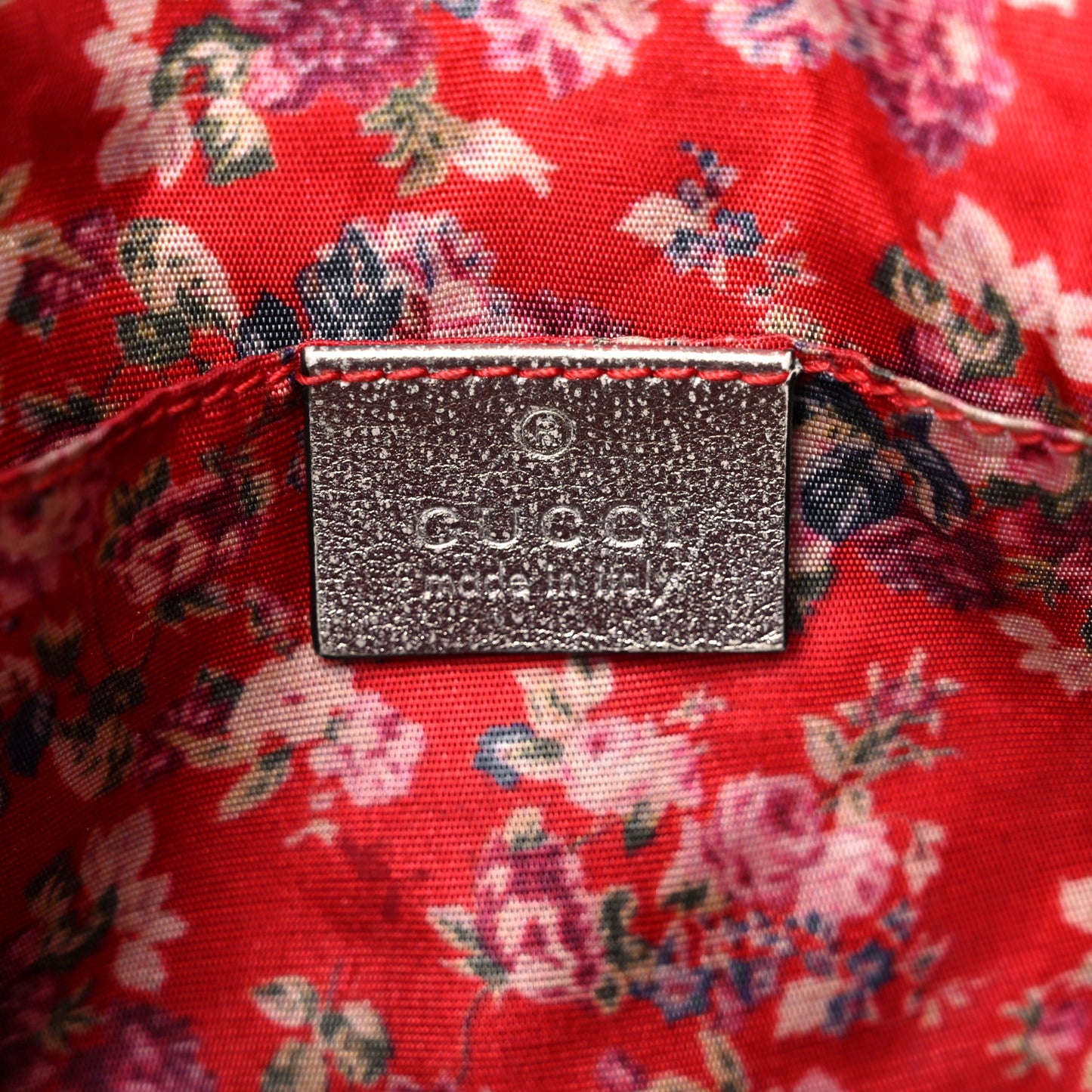 Laminated Nappa Web Trapuntata Small GG Shoulder Bag Argento