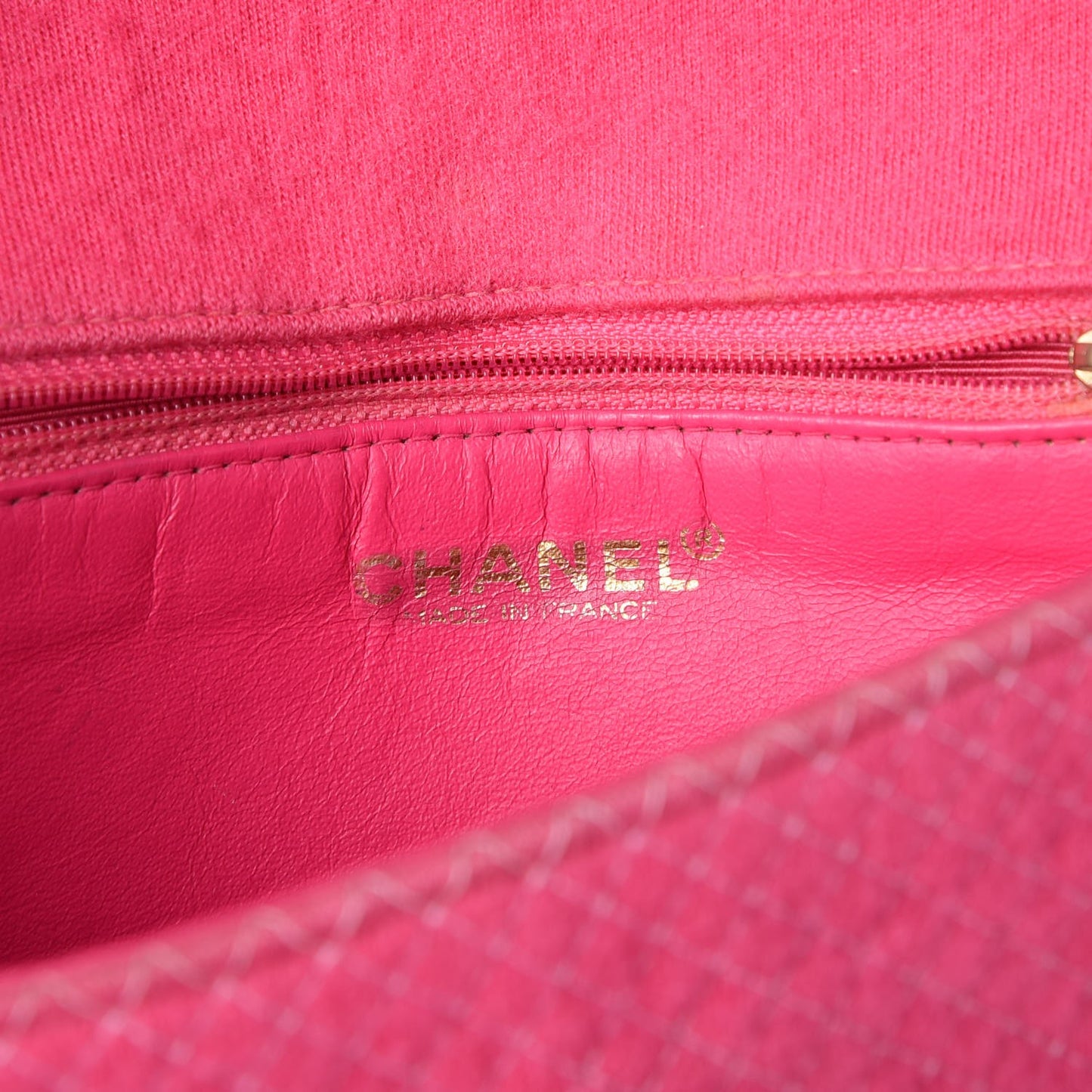 Jersey Micro Quilted Medium Single Flap Pink