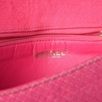 Chanel Jersey Micro Quilted Medium Single Flap Pink 6 of 12
