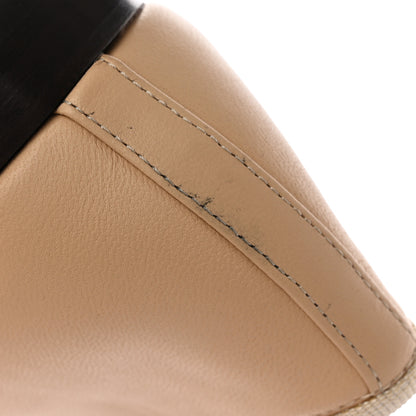 Chanel Lambskin Cap Toe Ballerina Flats 39.5 Beige Black 15 of 20