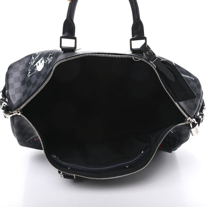 Louis Vuitton Damier Graphite World Map Keepall Bandouliere 50 4 of 7