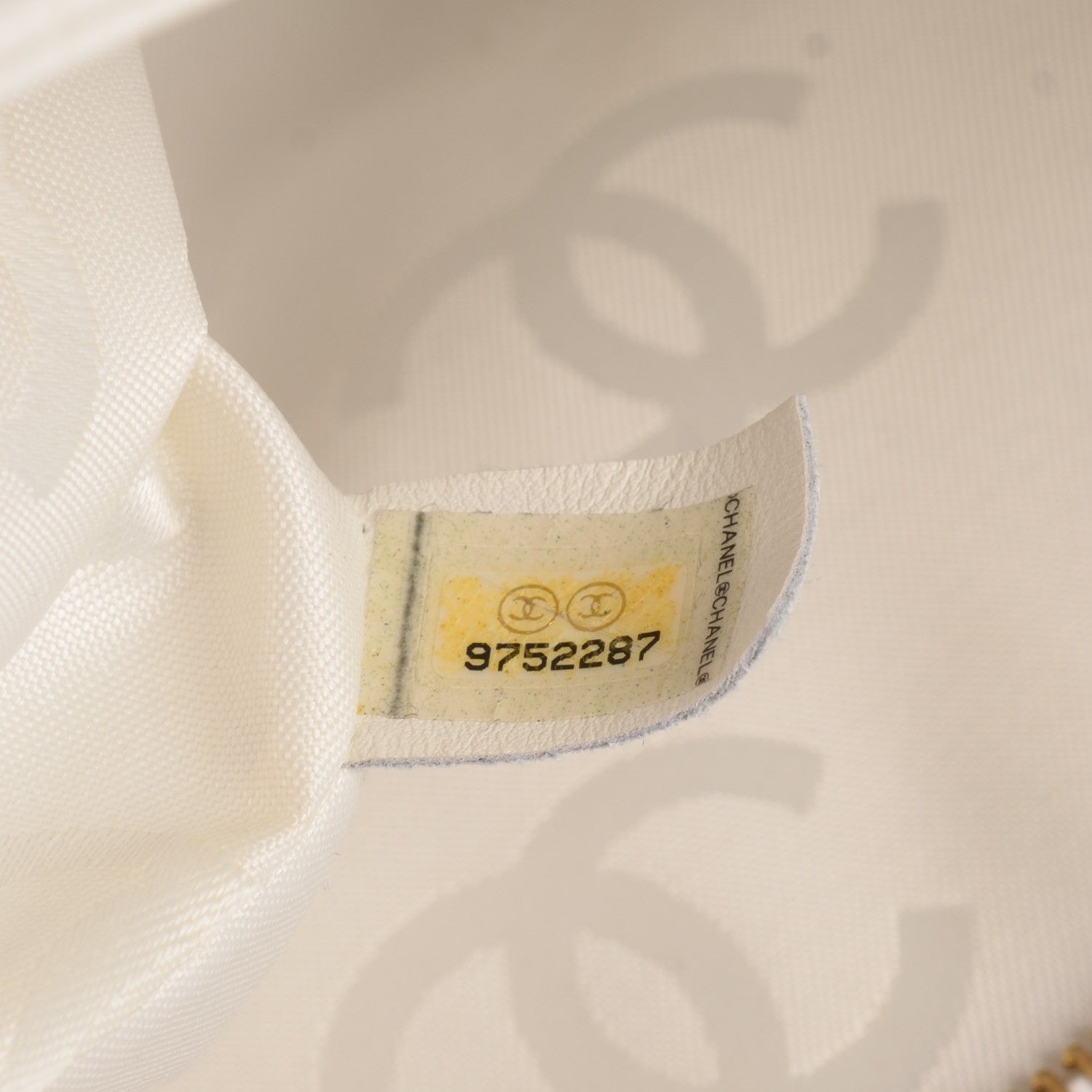 Chanel Caviar Resin CC Zip Clutch White 6 of 7