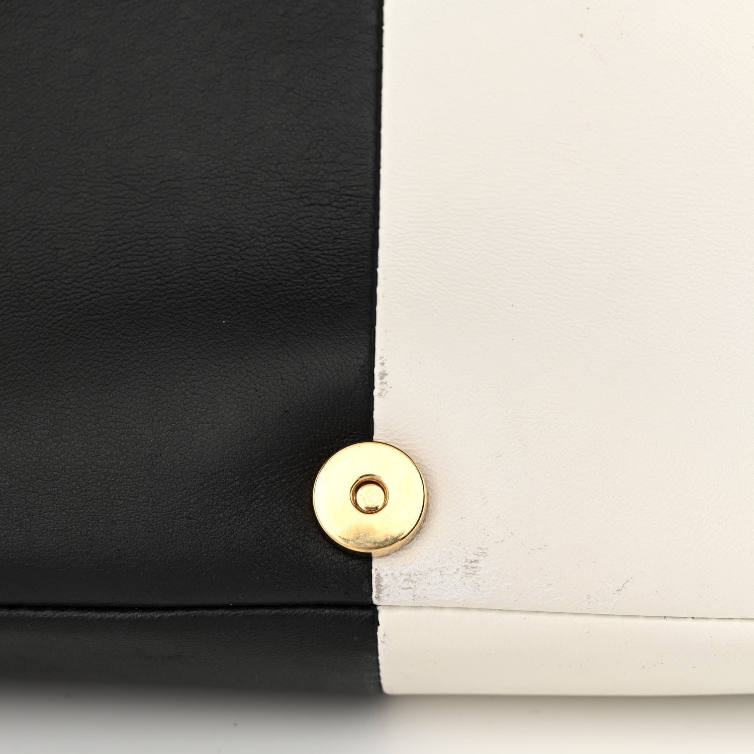 Burberry Lambskin Quilted Small Lola Bag White Black 8 of 14