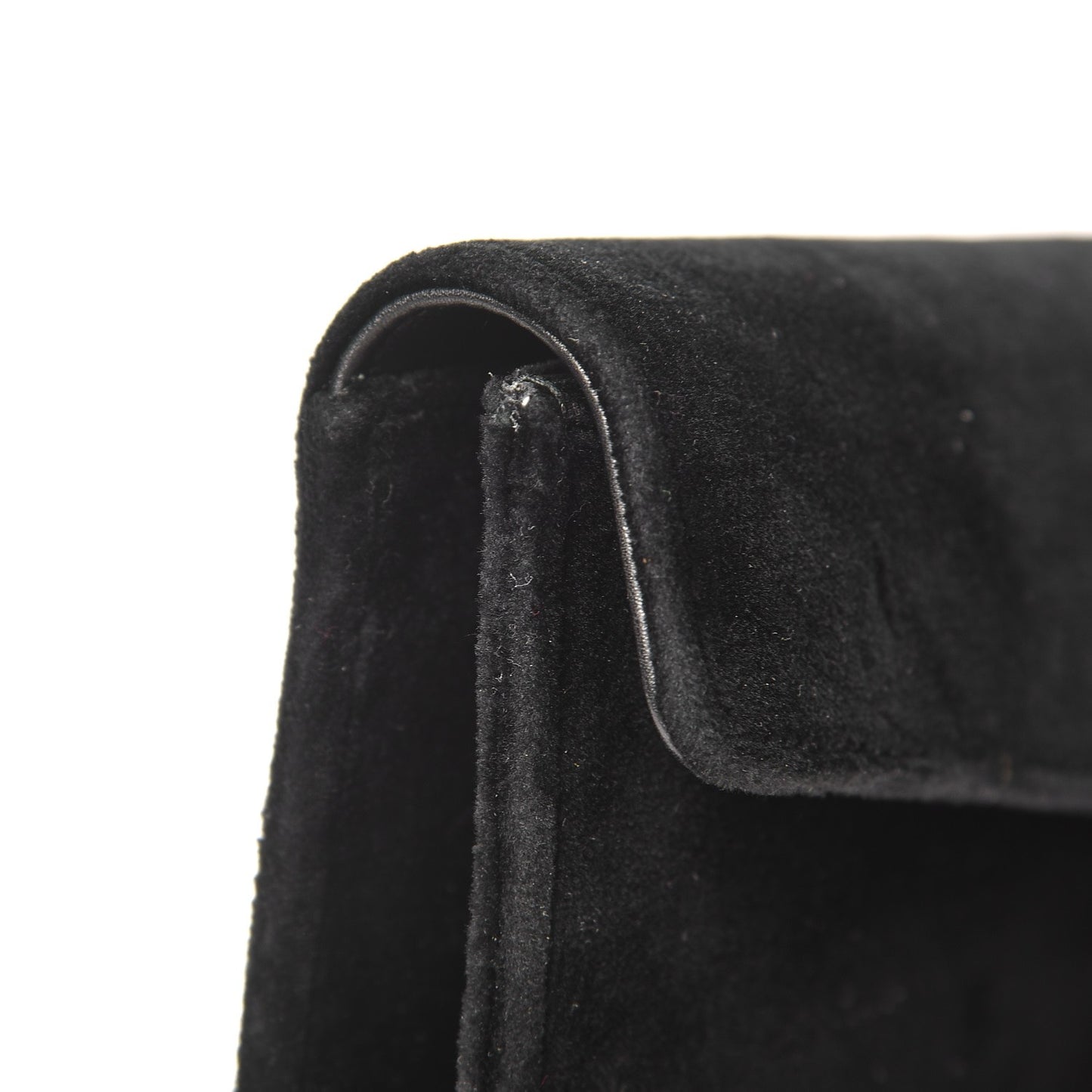 Suede Dionysus Clutch Nero Black
