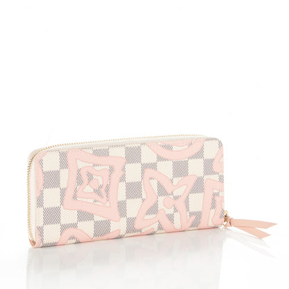 Louis Vuitton Damier Azur Tahitienne Clemence Wallet 3 of 7