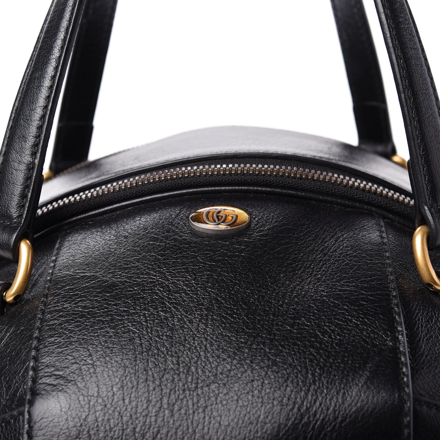 Gucci Piuma Lux Energy Large Tifosa Basketball Shaped Shoulder Bag Black 11 of 12