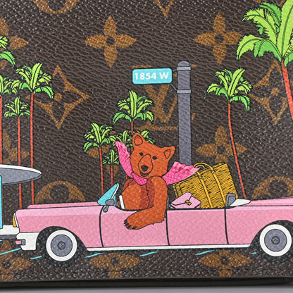 Louis Vuitton Monogram 2021 Christmas Animation Hollywood Pochette Felicie Chain Wallet Fuchsia 8 of 11