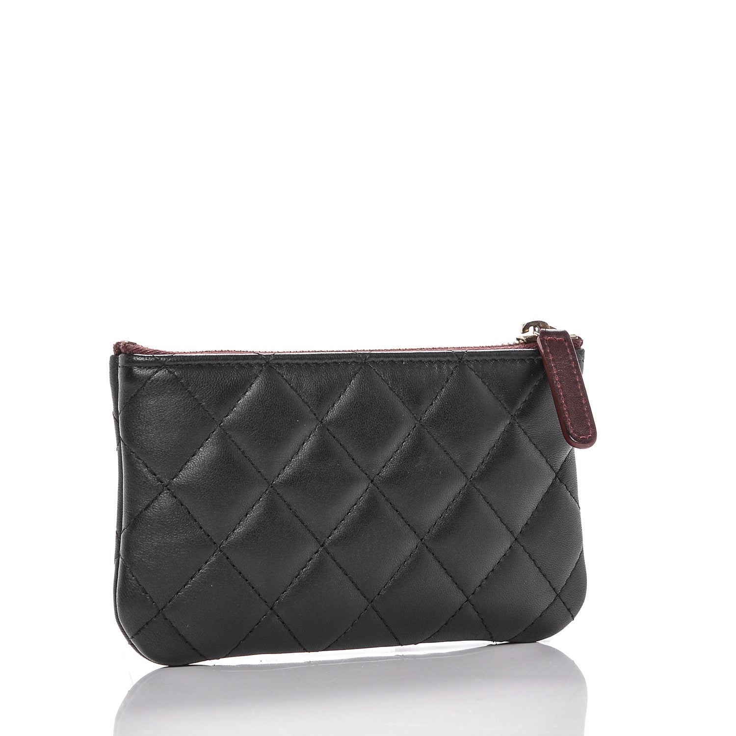 Chanel Lambskin Quilted Small Cosmetic Case Black 3 of 7