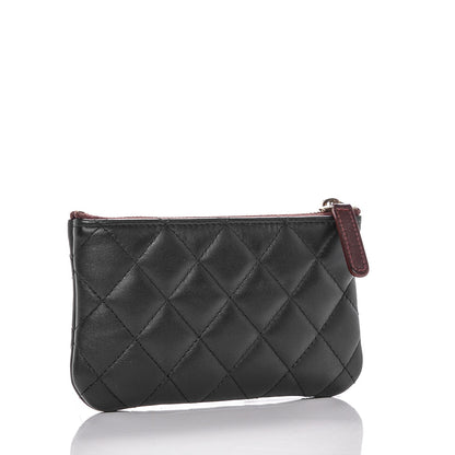 Chanel Lambskin Quilted Small Cosmetic Case Black 3 of 7