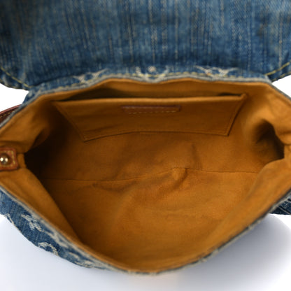 Louis Vuitton Monogram Denim Mini Pleaty Blue 5 of 8