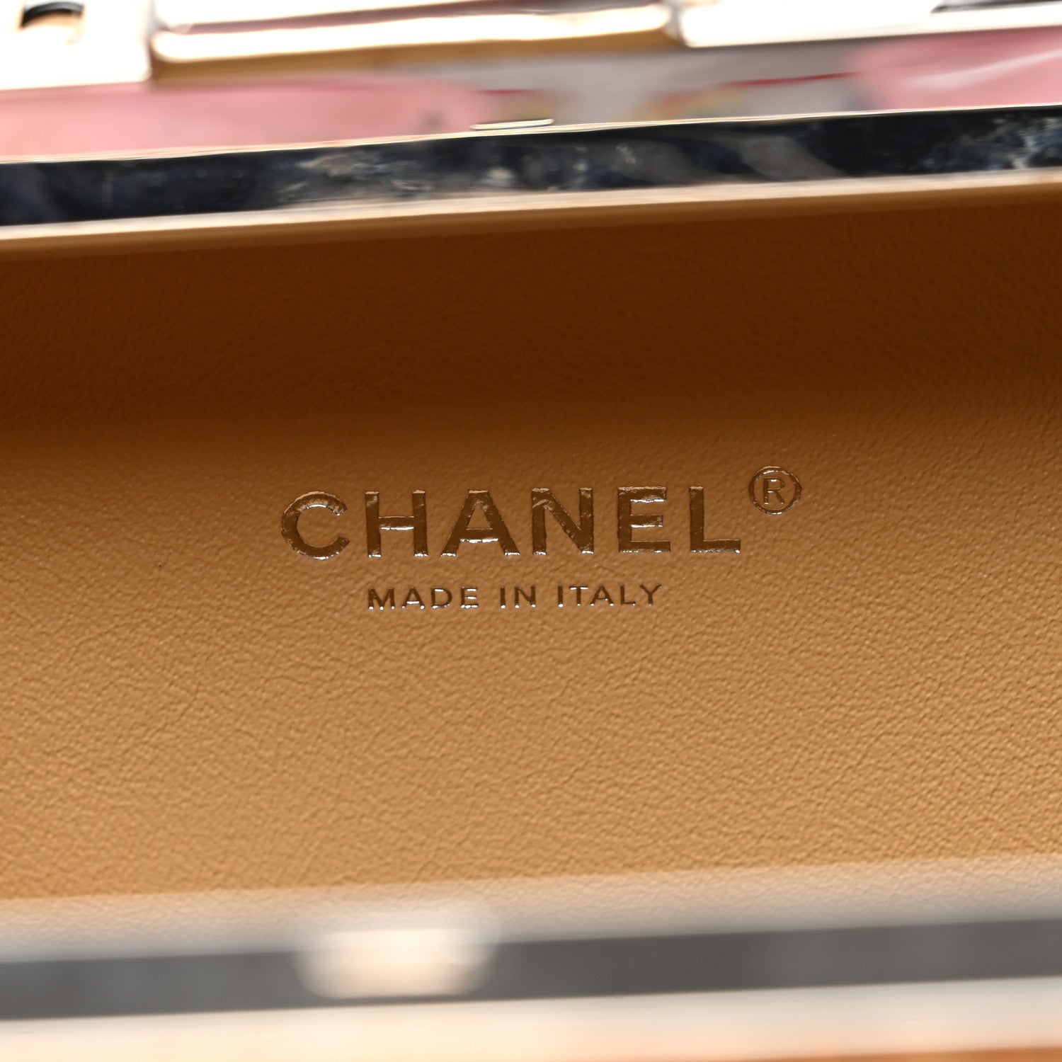 Chanel Raffia Patent Small CC Filigree Vanity Case Black 6 of 10