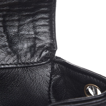 Chanel Lambskin Quilted Drawstring Backpack Black 9 of 11