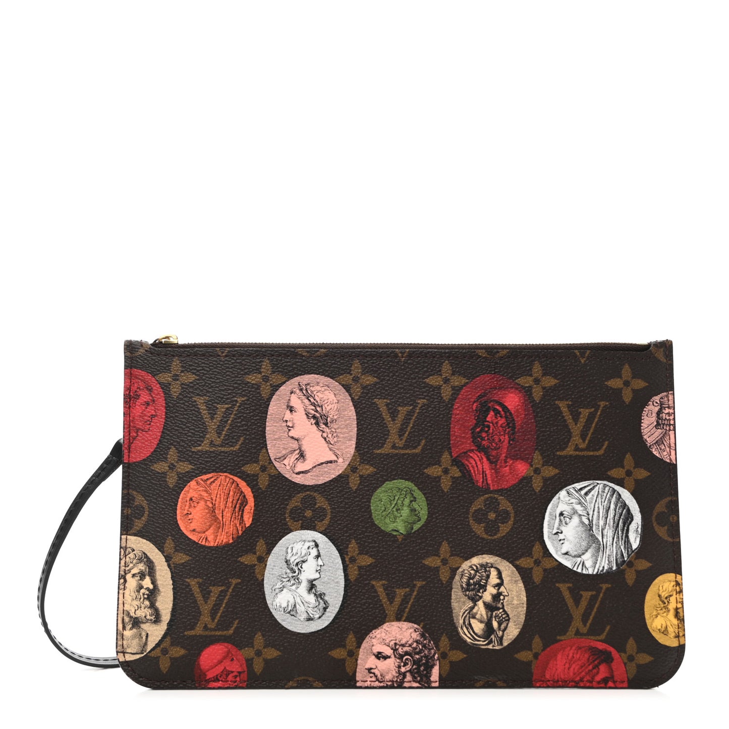 X FORNASETTI Monogram Cameo Neverfull MM GM Pochette