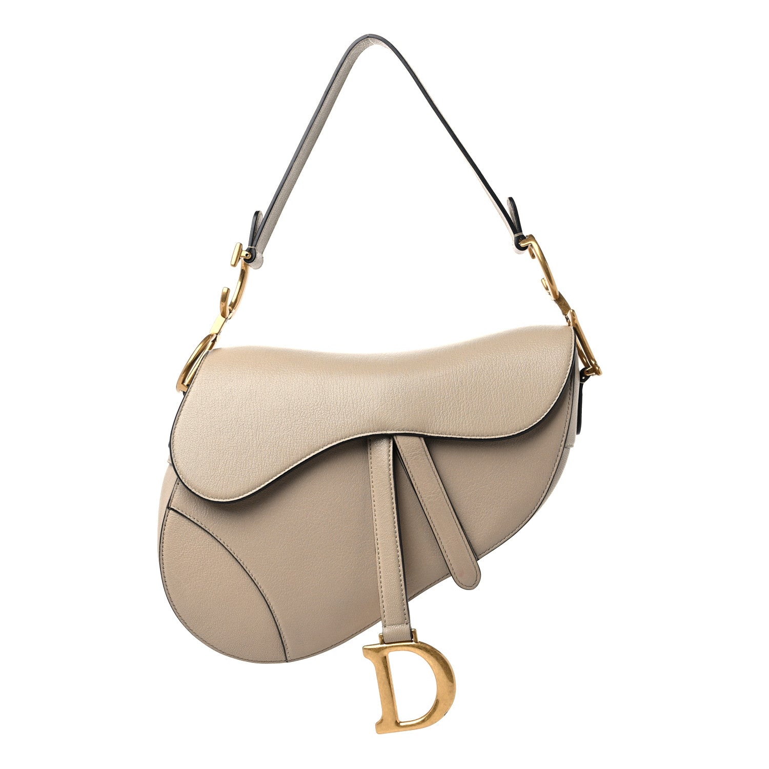 Christian Dior Shiny Goatskin Saddle Bag Corda 1 of 12