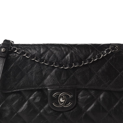Chanel Crumpled Grained Calfskin Medium CC Crave Flap Black 10 of 10