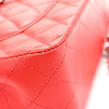 Chanel Lambskin Quilted Jumbo Double Flap Red 12 of 12