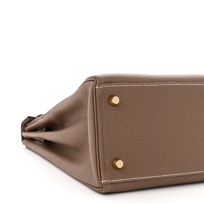 Hermes Togo Kelly Retourne 28 Etoupe 9 of 10