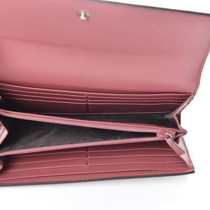 Gucci GG Supreme Monogram Blooms Continental Wallet Beige Multicolor Dry Rose 5 of 10